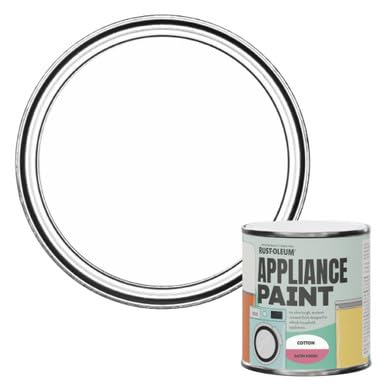 Rust-Oleum Appliance Paint in Satin Finish - Cotton 250ml - Washing Machines, Tumble Dryers, Fridges, Freezers, Dishwashers