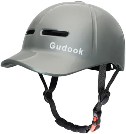 Gudook Adult Bike Helmets for Men - Women Bicycle Helmet - Certified Comfort Lightweight Adjustable Baseball Cap Style Cycling Helmet for Urban Commuter Road Biking Scooter