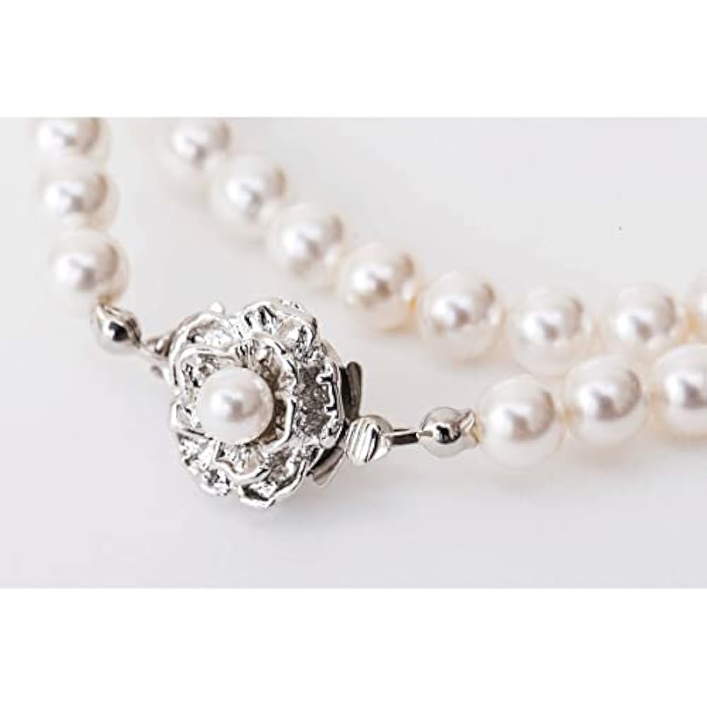 ま*♪様 美品　ホワイトパール ロングネックレス　K18WG 112cm ま*♪様 美品 ホワイトパール ロングネックレス K18WG 112cm