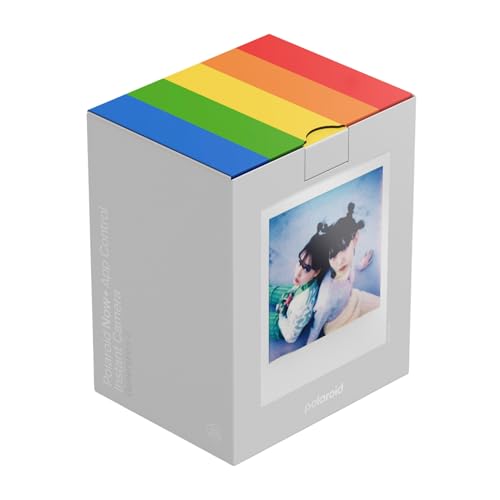 Appareil photo instantané Polaroid Now+ Génération 3 + Pack de films 8 photos Blanc