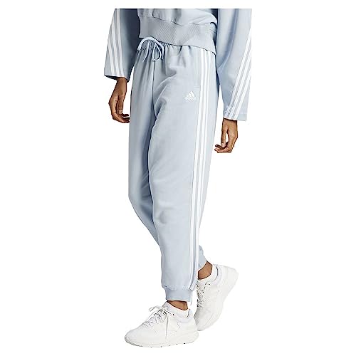 adidas Damen Essentials 3-Stripes French Terry Loose-Fit Pants, Wonder...