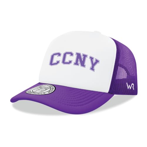 W Republic CCNY Beavers Gorra College Morada