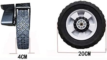 Carro plegable multiusos con 4 ruedas, capacidad 80 kg, 85 cm largo, 50 cm ancho, 28 cm alto miniatura 4