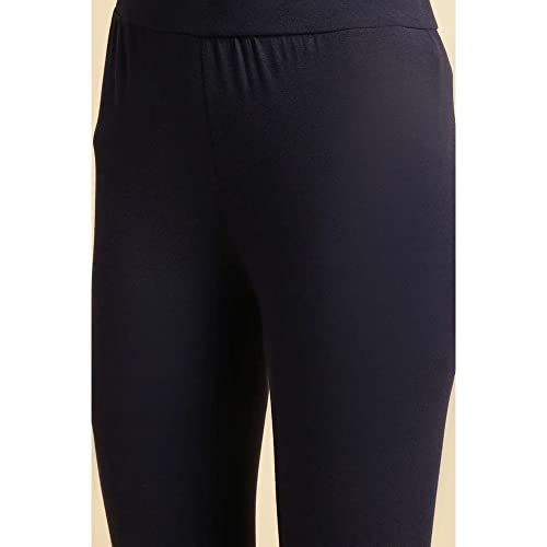 Image of W for Woman Women's Regular Fit High Rise Coral Cotton Jersey Tights