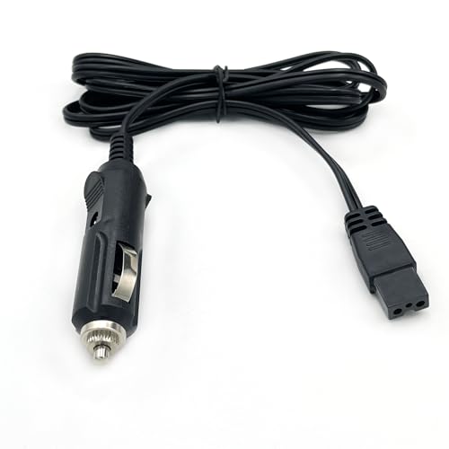 Image of 12V DC Car Cooler Power Cable,2 Pin Lead Car Cooler Box Mini Fridge Replacement Portable Extension Cord for Igloo,Wagan,Juggernog Cooler,Car Travel 3M