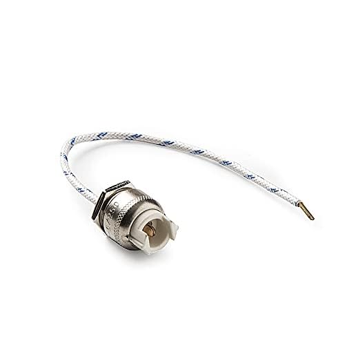 Portalámparas halógeno lineal 12.085, compatible con bombillas halógenas, ideal para iluminación de ambientes y realce decorativo.
