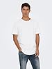 ONLY & SONS Men's ONSMATT Life LONGY SS TEE 3-Pack T-Shirt, White-White 3-Pack, XL #2