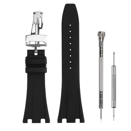 Cirtrar Silicone Watch Band Compatible with Audemars Piguet Royal Oak Offshore 15703 15710