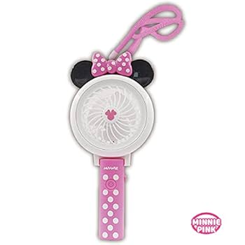 Amazon | ディズニーフラッシュハンドDE扇風機ミニーピンク