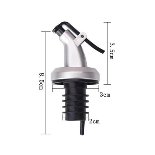 5Pcs Oil Sprayer, Drip Wine Pourers Liquor Dispenser, Leak-Proof Nozzle Abs Lock Sauce Boat Bottle Stopper Of Kitchen Bar Bbq Tool #TOP5