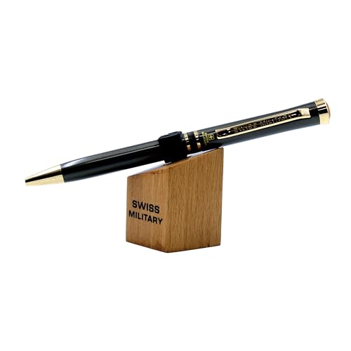 Image of SWISS MILITARY INNOVA Smooth Writing Metal Body Ball Pen with 0.7mm NSTC Blue Poly Jotter Refill, 2000-2200m Writing Length, Best Gift Men & Women, Professional, Executive Office- Body Gun Metal