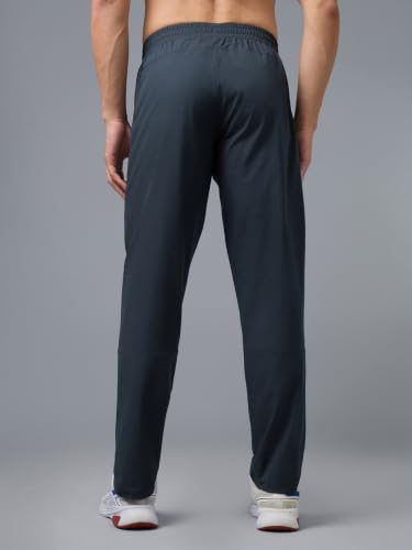 Image of TECHNOSPORT Men's Solid Slim Fit Sports Track Pants with TS LYTRA | Quick-Dry, Moisture-Wicking, UPF 50+ & Odour-Resistant Activewear for Gym, Running & Training