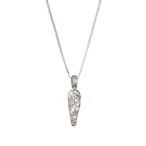 Collier goutte argent Kuzzoi homme pour en finir avec les bijoux ternes