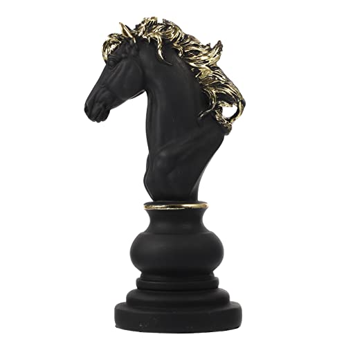 Figurine de cheval d'échecs en résine pour sublimer votre bureau de travail