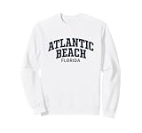 Show your Atlantic Beach Florida pride with this vintage distressed collegiate style design. Features classic arched text for a retro athletic look.