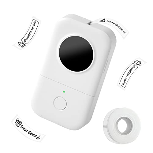 Label Maker Machine with Tape - Phomemo Label Printer Bluetooth D30 Thermal Sticker Maker Machine, Home Office Organization, 2022 Inkless Cute Mini Label Maker for Jars, Versatile Easy to Use Labeler