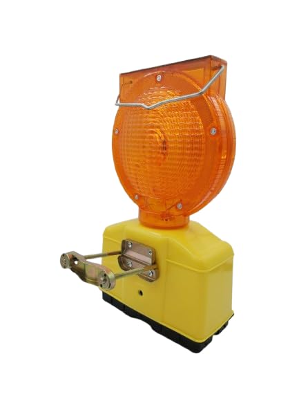 LEDWORK Lot de 12 Lampe DE Chantier LED Solaire, AUTONOMIE 80H, Portable, Resistant, DECLENCHELENT Automatique, Clignotante (10 + 2 gratuites)