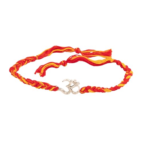 Image of Shyle 925 Silver Rakhi for Bhai | Om Shiva Sutra Rakhi | Premium Gift for Brother | Crafted in 925 Sterling Silver