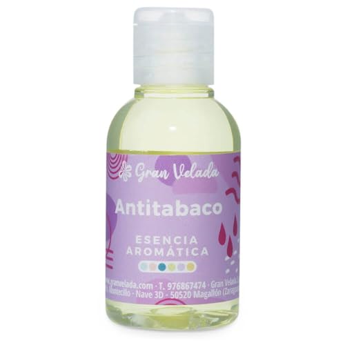 Esencia aromática antitabaco cítrica y fresca | Neutraliza olores de tabaco y cocina | Ideal para ambientadores caseros y velas | Aroma intenso a mandarina, pomelo y naranja | 50 ml