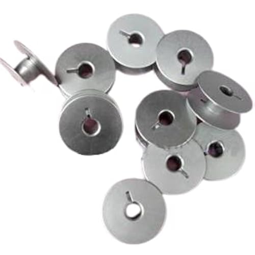 Bobines en aluminium Juki 10759603 Cutex pour machine à coudre industrielle (lot de 10 grande taille)