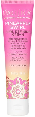Pacifica Beauty Curl Cream for Curly Hair - Pineapple Swirl Curl Defining Cream - Hair Styling...