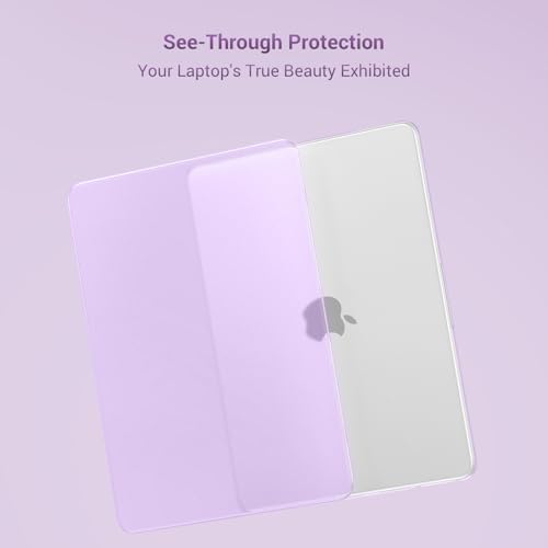 Image of MOSISO Compatible with MacBook Neo Case 13 inch 2026 Release Model A3404 with A18 Pro Chip, 4 in 1 Kit Precision Fit Crack & Scratch Resistant Protective Hard Shell Case Cover, Purple