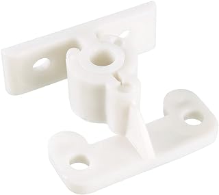 uxcell Furniture Cabinet Door Plastic Friction Catch Non-Adjustable ABS Plastic White 5Pcs