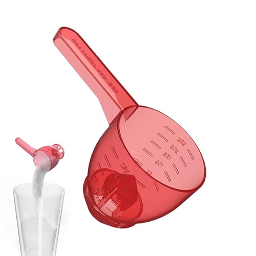 Measuring Scoop, Funnel Scoop for Powder, Convenient Measuring Spoon, Measuring Cups & Spoons with Measurement Scales, Multipurpose Funnel Scoop for Powder Detergent Coffee Spices Pet Food