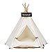 Sunnykud Chien Tente tipi pour Animaux De Compagnie avec Coussin Lavable Amovible Tentes Sweet House Pet Dog Jouer Tente