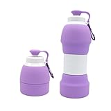 TOYANDONA Faltbare Trinkflasche aus Bpa freiem Silikon Kompakte Ultraleichte Outdoor wasserflasche...