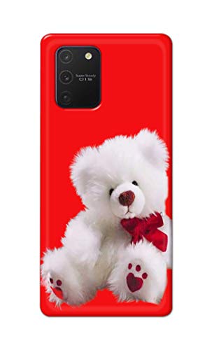 Image of PRINTFIDAA Teddy Bear Cute Lovers Romantic Day Printed Designer Hard Back Case Cover for Samsung Galaxy Note 10 Lite /Samsung A81 / SM-N770F / DS -(XQ) MVN1001