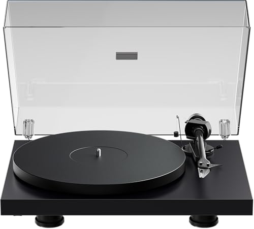 Pro-Ject Debut EVO 2, Tocadiscos audiófilos de próxima generación con Brazo de Fibra de Carbono, selección electrónica de Velocidad y Cartucho Pick it MM EVO premontado, Fabricado en Europa (Negro