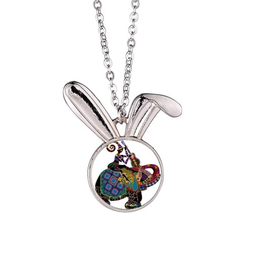 Collier pendentif éléphant lapin style minoritaire chinois bijoux tendance