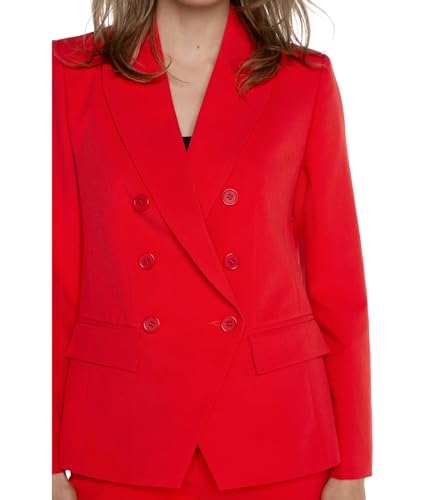 Liverpool Women's Petite Double Breasted Blazer Luxe Stretch Suiting4