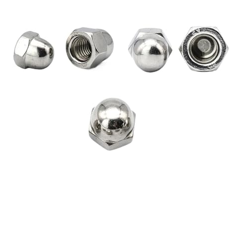 Écrou borgne hexagonal en acier inoxydable, filetage fin métrique, 1 à 5 pièces, M8, M10, M12, M14, M16(M10x1.25 5pcs)