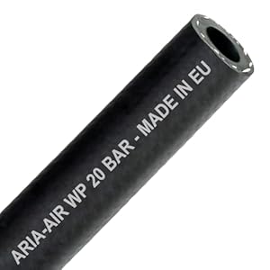 Druckluftschlauch 10mm (3/8 Zoll) | 100m - Gummischlauch | 20 bar | flexibel & robust | Kompressorschlauch für Druckluft, Luft, Pressluft, Wasserschlauch | Werkstatt & Industrie