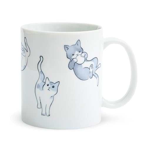 Taza de café Kawaii Nakayoshi gato 11.5 Fl oz miniatura 1