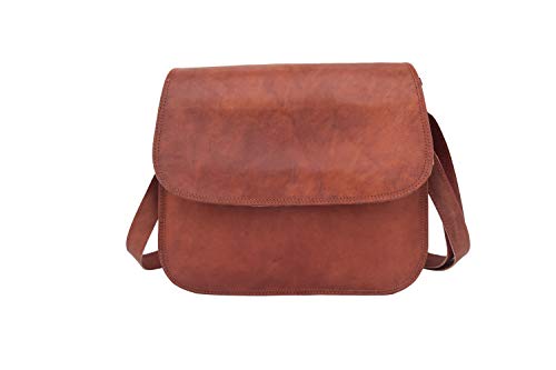 Sac à bandoulière vintage en cuir pour femme idéal pour les sorties urbaines