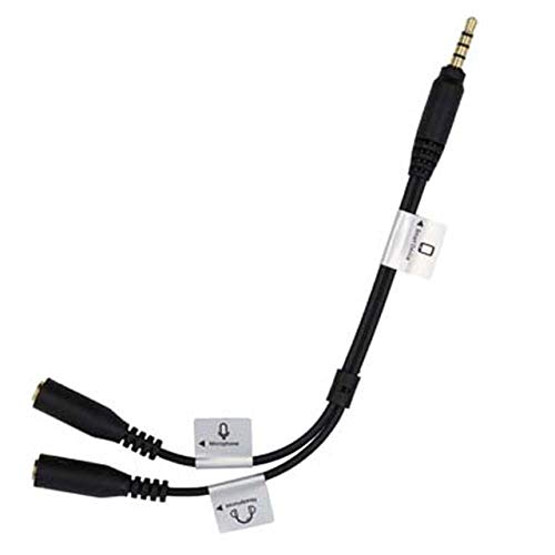 ProMaster Cable de audio Jack 3.5mm con divisor dual 7.5" miniatura 1