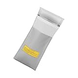 Atyhao 耐火バッグ 使いやすい リポバッテリー袋 リポバッテリー収納袋 家庭用 10×20cm 耐火材料 バッテリ保管