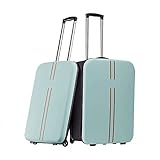 SHIZLIN 1 Paquete de Equipaje de Mano Plegable, Maletas robustas y duraderas con Ruedas, Maleta de Viaje para 20 Pulgadas, Green, S, Moda