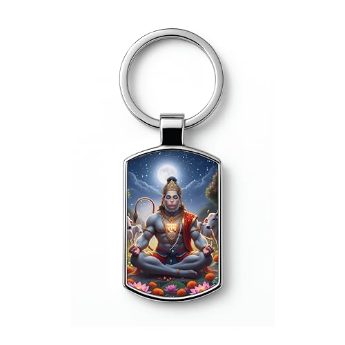 Image of Stylish Metal Keychains with Permanent Glossy Print - Inspirational Quotes & Spiritual Designs - Perfect Key chains for loved ones, Personal Use, Gifts & Return Gifts