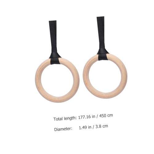 Anillas de gimnasia de madera para ejercicio y fitness miniatura 7