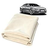 Fensterleder 60 x 40 cm,Auto Ledertuch,Sehr Saugfähig Ledertuch Autopflege,Weiche Autoleder Trockentuch,Auto Lederlappen,Autos Ledertuch Reinigungstücher Nichtmarkierung für Autopflege Fenster Spiegel
