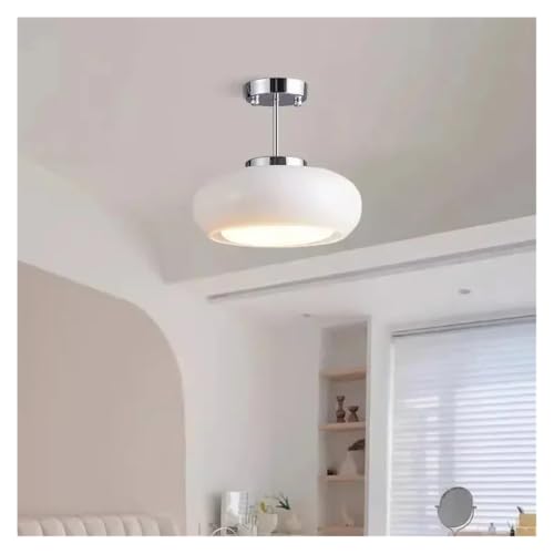 Lustre suspension en verre blanc : solution d'éclairage sans éblouissement