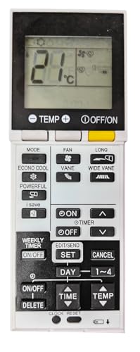 Image of Ehop Compatible Remote Control for Mitsubishi AC with iSave Button AC-219B (Old Remote Must Be Exactly Same for It to Work)