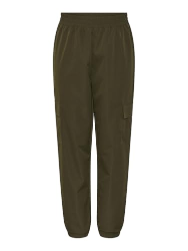 Pantalon cargo mm femme PIECES Pcjobina MW coupe droite confortable