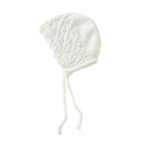 Vivobiniya Toddler Girl Lovely Flounce Knit Hats Baby Bonnets Newborn Baby Hats 0-8y