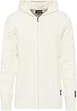 Carlo Colucci Unifarbene Edizione Strickjacke mit Kapuze Beige 5XL