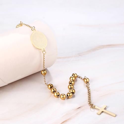 Bracelet chrétien de qualité supérieure orné de perles
